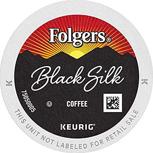 Folgers Black Silk Coffee, Dark Roast, K Cup Pods for Keurig Coffee Makers, 48Count