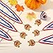 Cunno 24 Pcs Thanksgiving Turkey Trot Medals 2'' Turkey Bowl Medals with Ribbon Thanksgiving Gold Award Medal for Turkeys Trot Medal Bowl, Community Holiday Events, Sports Day Prizes