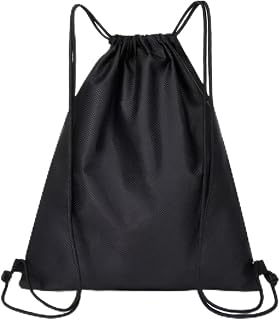 [GOODYSHOP] 大容量 ナップサック 撥水 巾着 ジムサック バッグ リュックサック 軽量 ブラック GD-NAPSACK