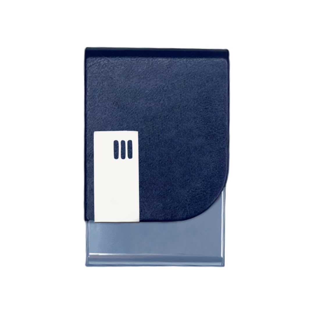 Giftana Card Holder/Visiting/Debit/Credit Business Card Holders for Men and Women, Steel Slim Pocket Card Holder with Magnetic Shut, Birthday Gifts, Corporate Gift for Employees (Blue)