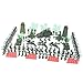 FLAMEER 167 pcs Kinder Plastik Soldaten Satz Militär Armee Figuren Kinder Spielzeug Geschenk