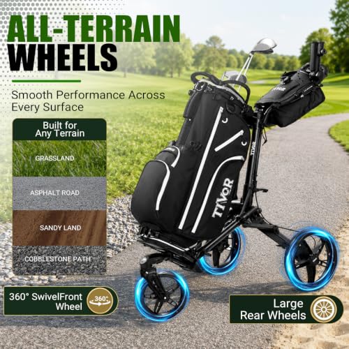 Tivor 3 Wheel Pull Cart