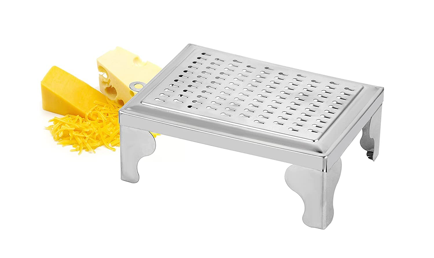 Saubhagya Stainless Steel Kaddukas Ghiyakash 20cm Square Grater - 1 Pcs