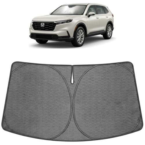 Image of Proadsy Windshield Sun Shade Custom Fit Honda Prologue 2024-2026 Ice Crystal Black Front Window Sunshade UV and Heat Blocker Foldable Visor Keeps Car Cooler for Summer Parking and Daily Use