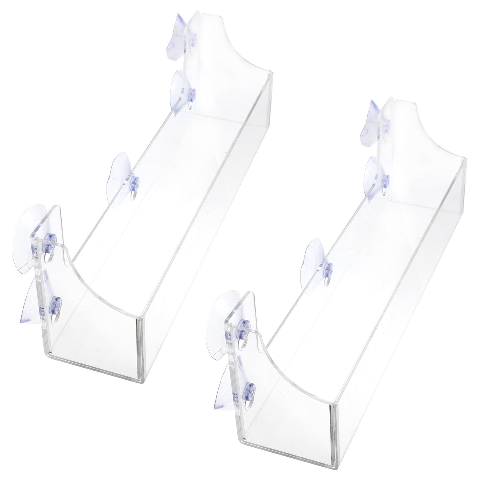 Toyvian 2 Piezas Organizador de Bebidas con Ventosa, Acrílico Transparente