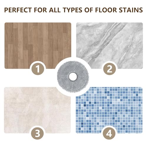 Image of Reusable Mop Pad Compatible with ECOVACS DEEBOT X1, T10 Turbo, Dreame L10s Ultra, L20 Ultra, X40 Ultra, Xiaomi X10+, X20+. Set of 2