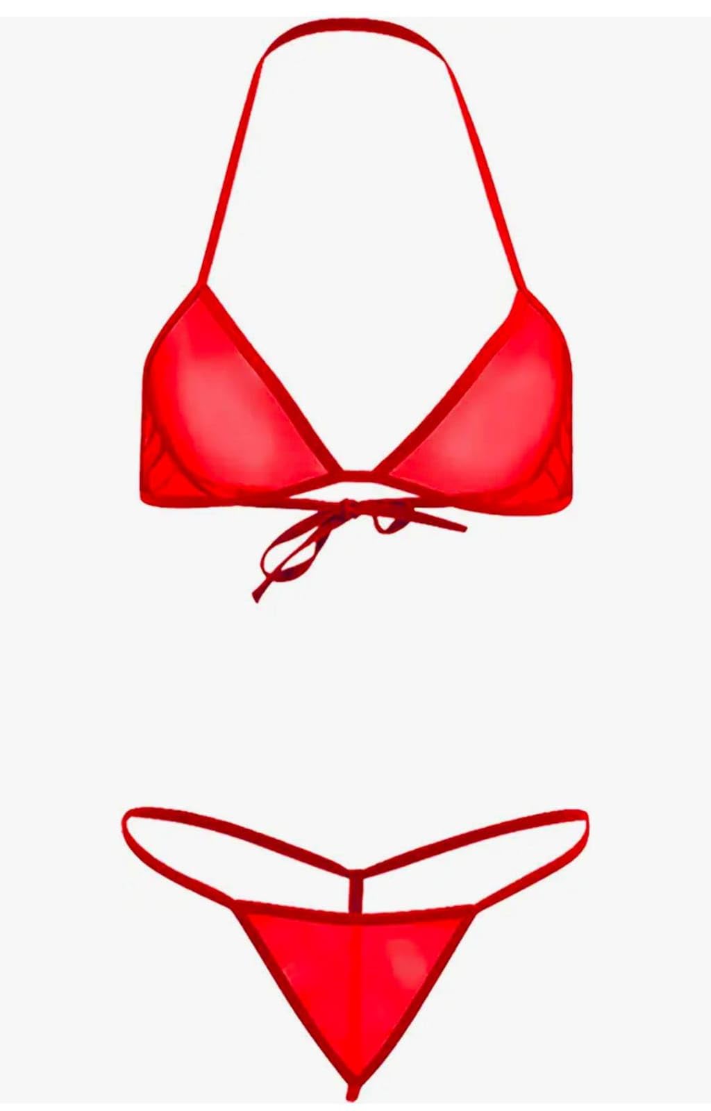Plain Mono Net Bikini Set, Reels-image-20