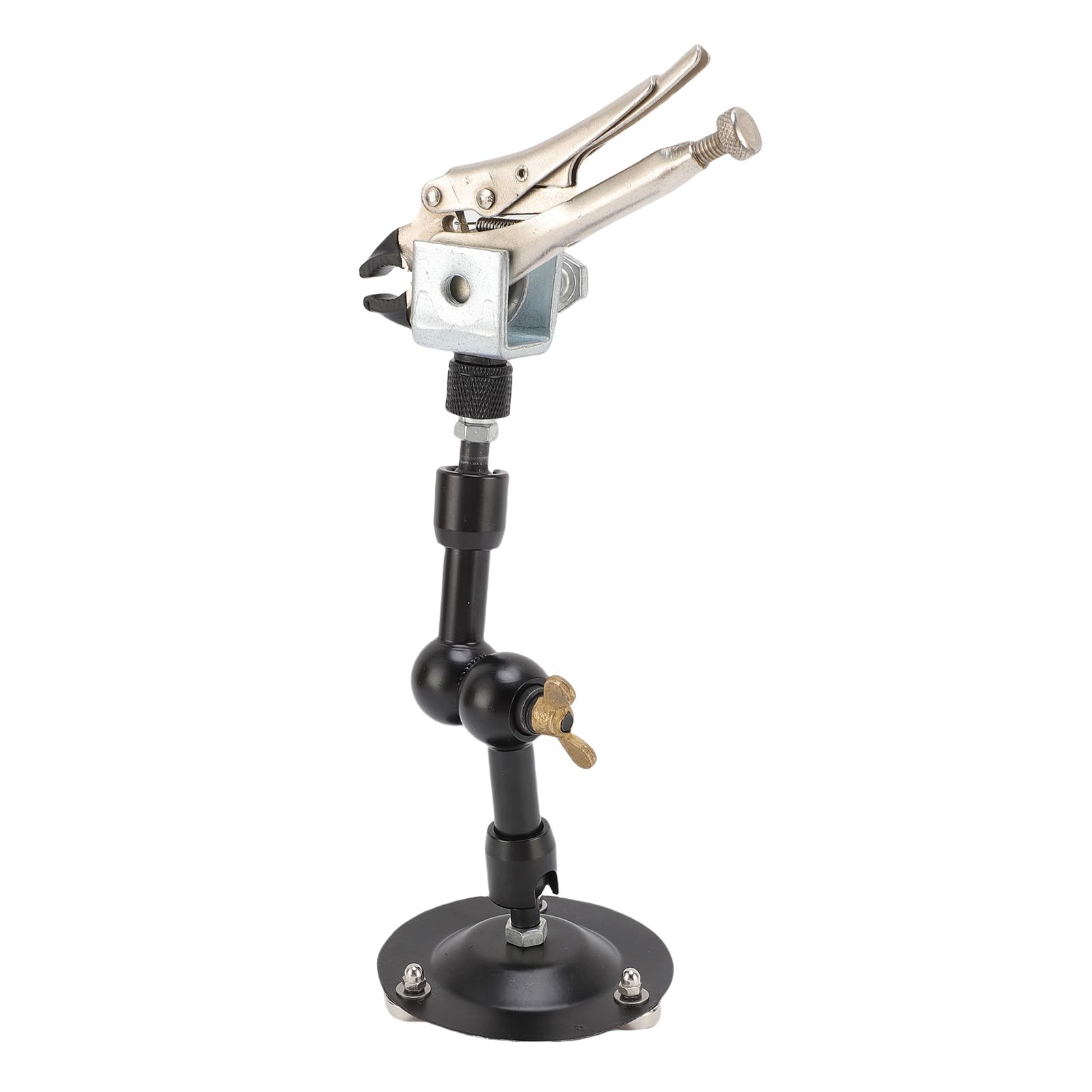 Jectse Accesorio Estable de Abrazadera Auxiliar de Soldadura de ángulo Ajustable, para Asistencia de Accesorios de Soldadura Electrónica