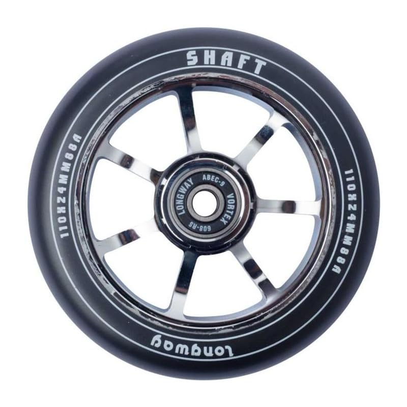 Roulette Longway Shaft Scooter Chrome pour trottinette freestyle mixte