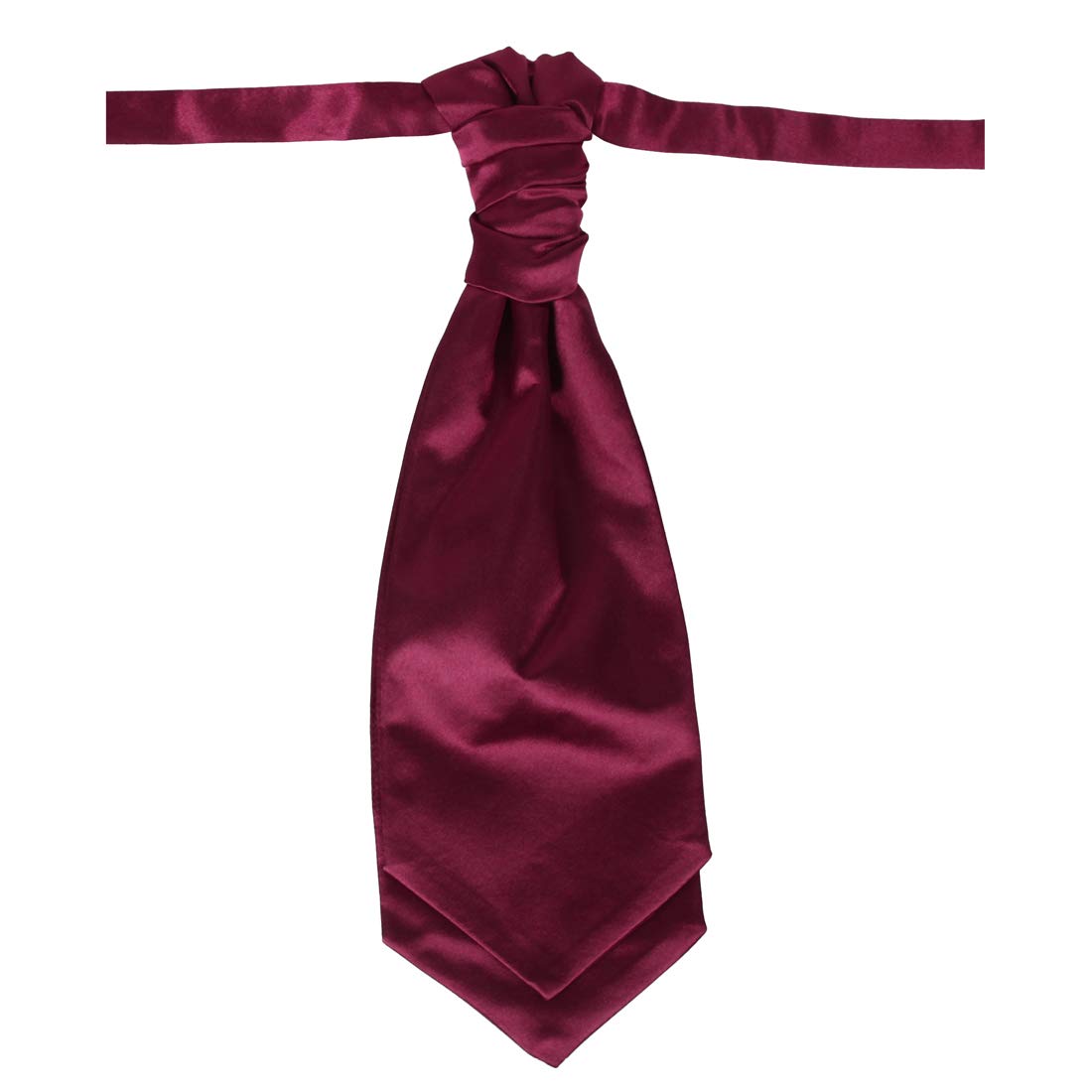 Dan SmithSolid Cravat Ascot Scarf For Party 30.5 Cm Clip-On Adjustable Pretied Ascots
