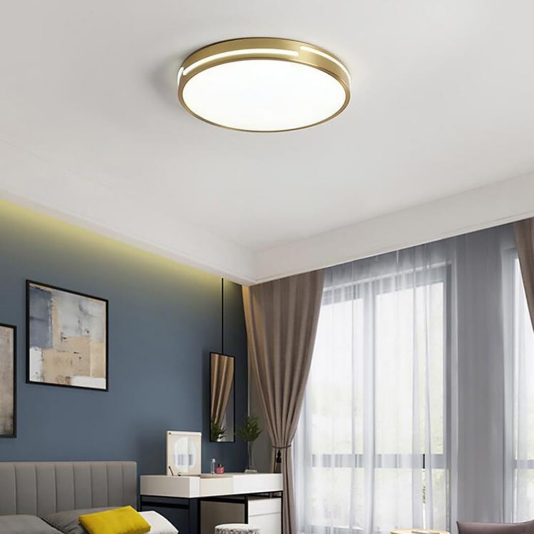 Lampa Sufitowa Ściemnialna 3000K-6000K Łatwe W Montażu Lampy Sufitowe LED Cienka, Płaska, Nowoczesna Oprawa Oświetleniowa Do Montażu Podtynkowego Trójkolorowa, Ściemnialna, Smukła Lampa KNBVFHG