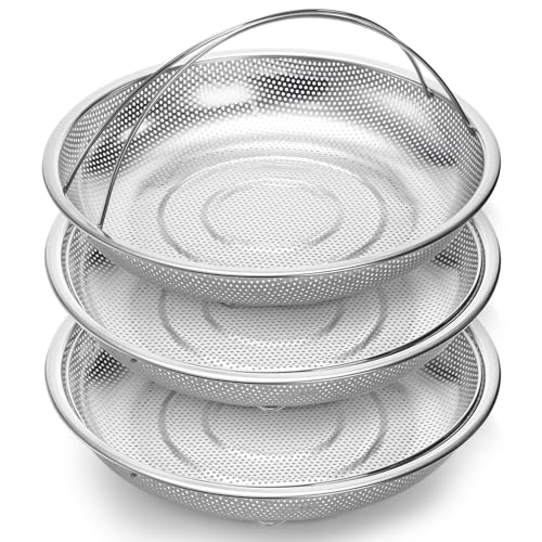 Cididu 3 Pack Steamer Basket for Cooking, Micro-Perforated Strainer Colander Set, Stainless Steel Vegetable Veggie Steamer Rack for Pot, All-In-One Steaming Rack Stand with Handles, Dishwasher Safe Cididu 3 Pack Steamer Basket for Cooking, Micro-Perforated Strainer Colander Set, Stainless Steel Vegetable Veggie Steamer Rack for Pot, All-In-One Steaming Rack Stand with Handles, Dishwasher Safe