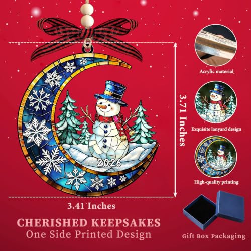 Image of Christmas Ornament 2026 - Snowman Ornament- Snowman Ornaments for Christmas
