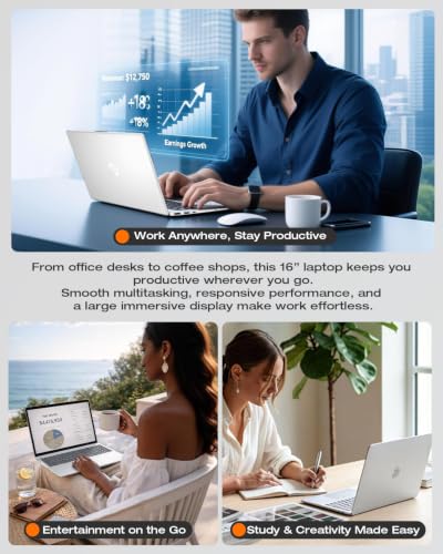 Image of HP 17 Inch Laptop Touchscreen Laptop Computer, 17.3 HD+ Touch Screen Business Laptop PC, Intel 10-Core i7 1355U, Windows 11 Pro, Fingerprint, Wi-Fi 6, 32GB RAM 1TB SSD