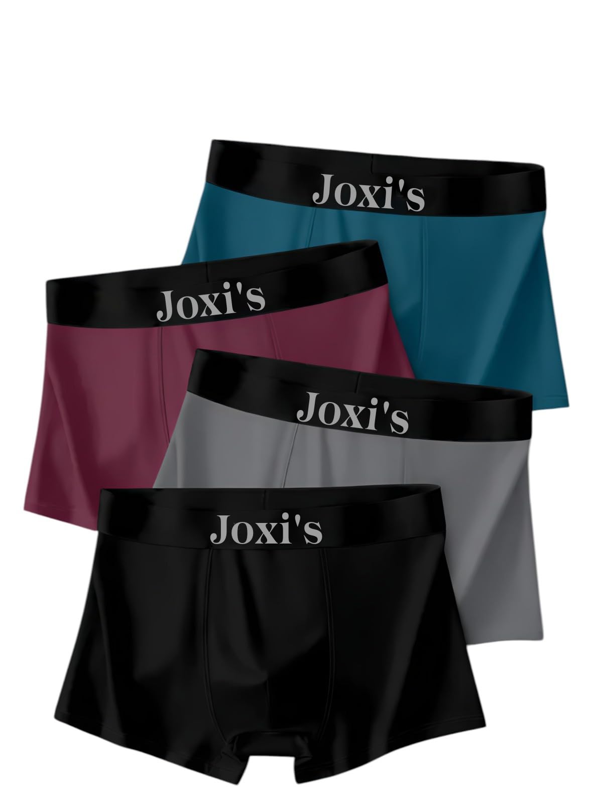 Joxi's Men’s Cotton Stretchable Trunks for Daily Comfort | Soft Breathable Fabric | Flexible Fit with Durable Elastic Waistband | Pack of 4-picture-40