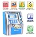 BKstar Blue ATM Piggy Bank for Real Money for Kids/Boys with Power-Off Memory, Debit Card, Onekey Shutdown, Coin Recognition, Target Setting, Bill Feeder, Balance Calculator, Savings Machine Box