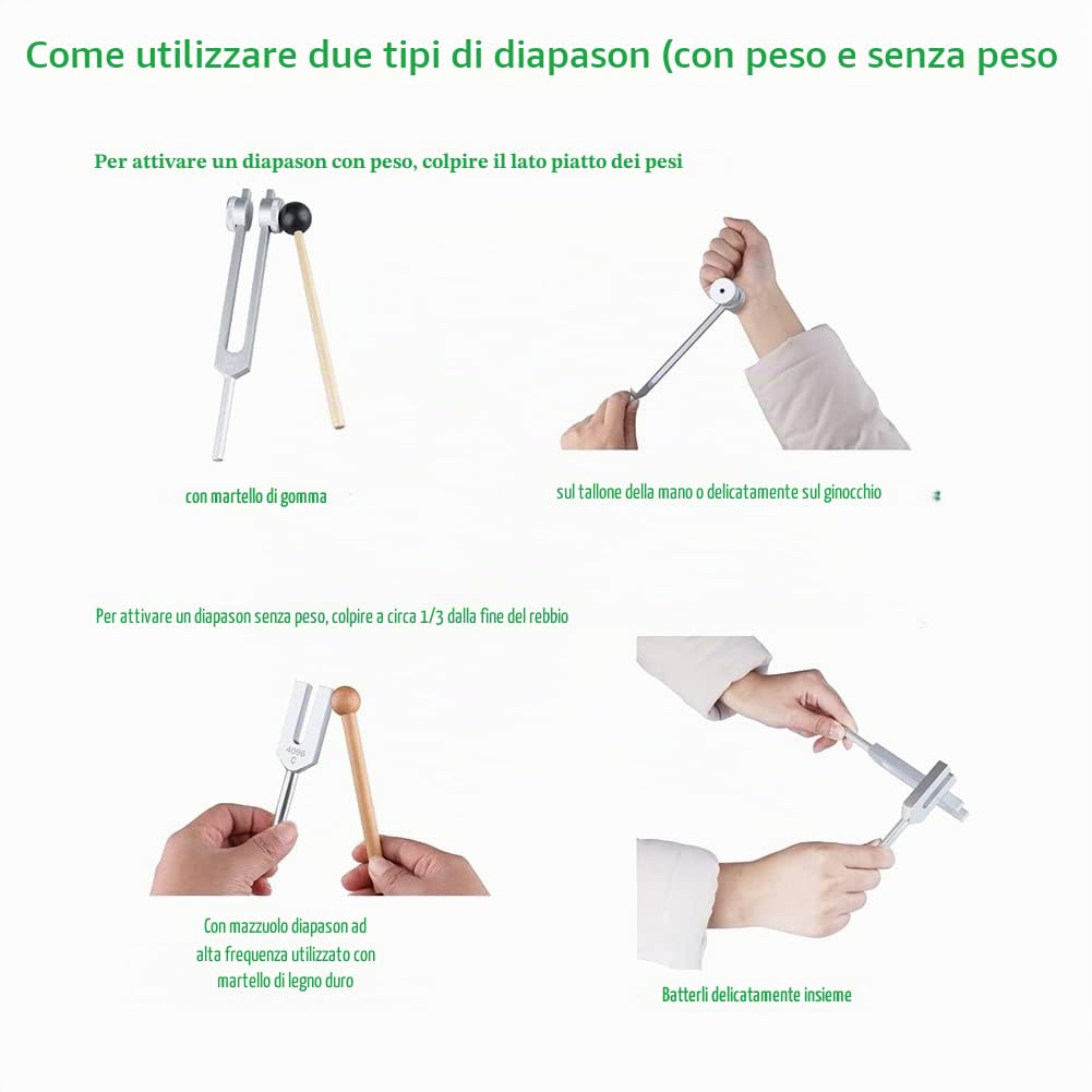 Set di 4 (128Hz, 136.1Hz, Mi 528Hz, 4096Hz), per Chakra di Guarigione, Terapia del Suono, Sollievo dallo Stress
