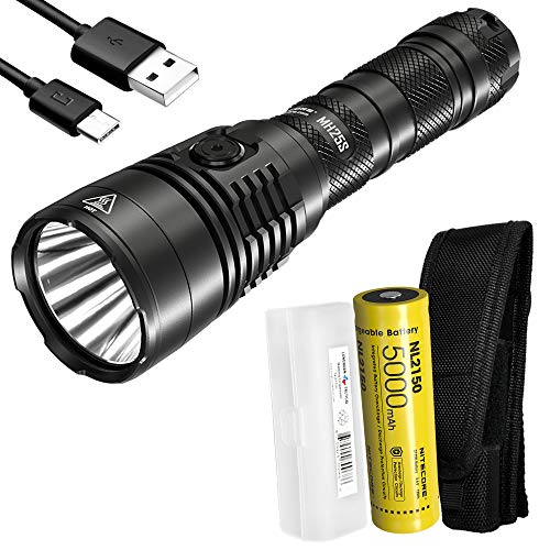 Best Deal Cheap 🛒 NITECORE MH25S 1800 Lumen Tactical Flashlight, Long Throw Rechargeable with 5000mAh Battery and LumenTac Battery Organizer Flash Deals - 60% OFF NITECORE MH25S 1800 Lumen Tactical Flashlight, Long Throw Rechargeable with 5000mAh Battery and LumenTac Battery Organizer