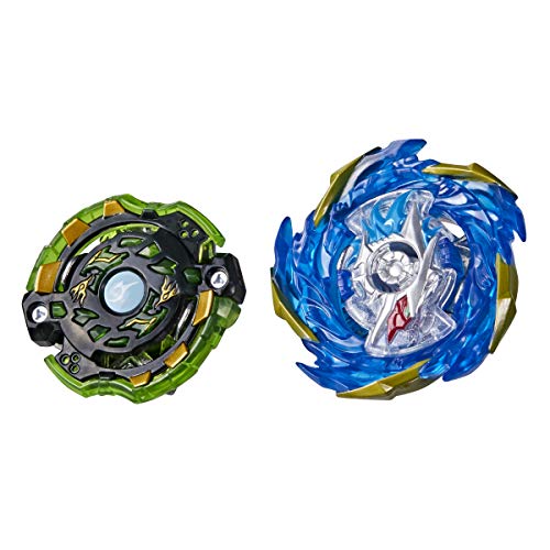 Beyblade Burst Surge Speedstorm Evo Helios Blazebringer and Jormuntor J6 Spinning Top Dual Pack - 2 Battling Game Top Toy for Kids Ages 8 and Up