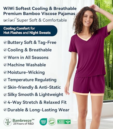 Image of WiWi Women's Cotton Printed Nighty Night Gown Maxi Free Size (Pack of 2)