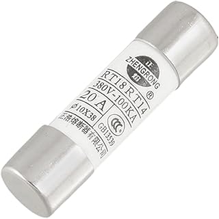 uxcell 5pcs 10 x 38mm Ceramic Tube Cylindrical Fuse Links 380V 20A