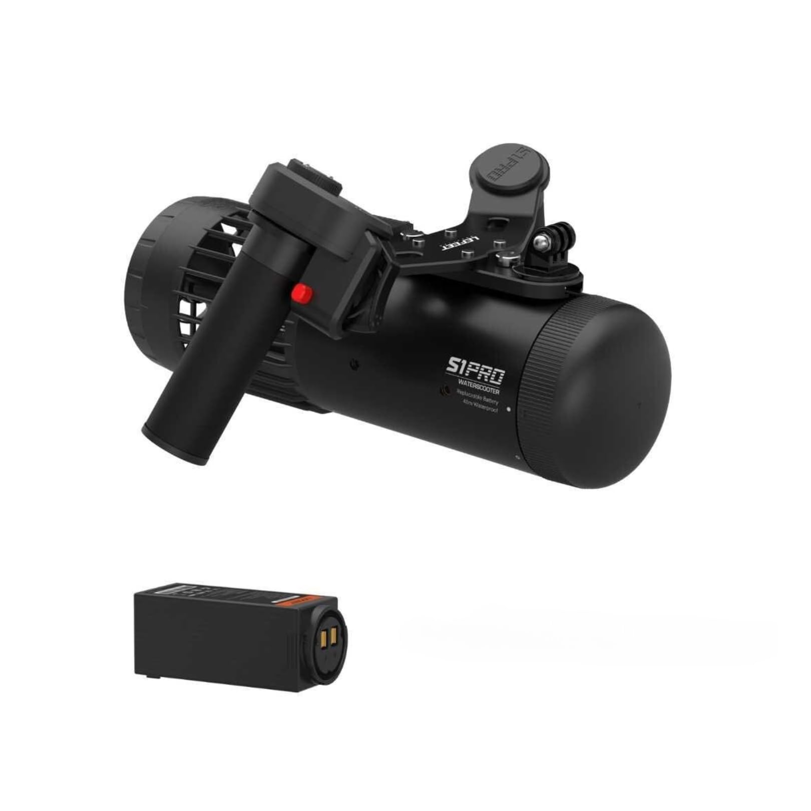 EAGLEROAM LEFEETS1PRO Underwater Scooter | High-Performance Modular sea Scooter with Action Camera Mount,max Speed:6.48 km/h,Suitable for Diving,Snorkeling,Pool and Freediving (s1 pro+Extra Battery)