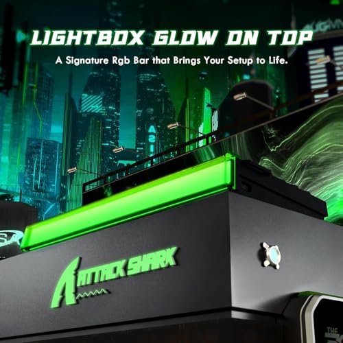 Image of ATTACK SHARK R85 HE Wired 75% Hall Effect Rapid Trigger Mechanical RGB Gaming Keyboard with 8K Polling,0.005mm RT Accuracy,0.08MS Latency,Magnetic Switch,5 Layer Sound Damped,Driver for PC Mac(Green)