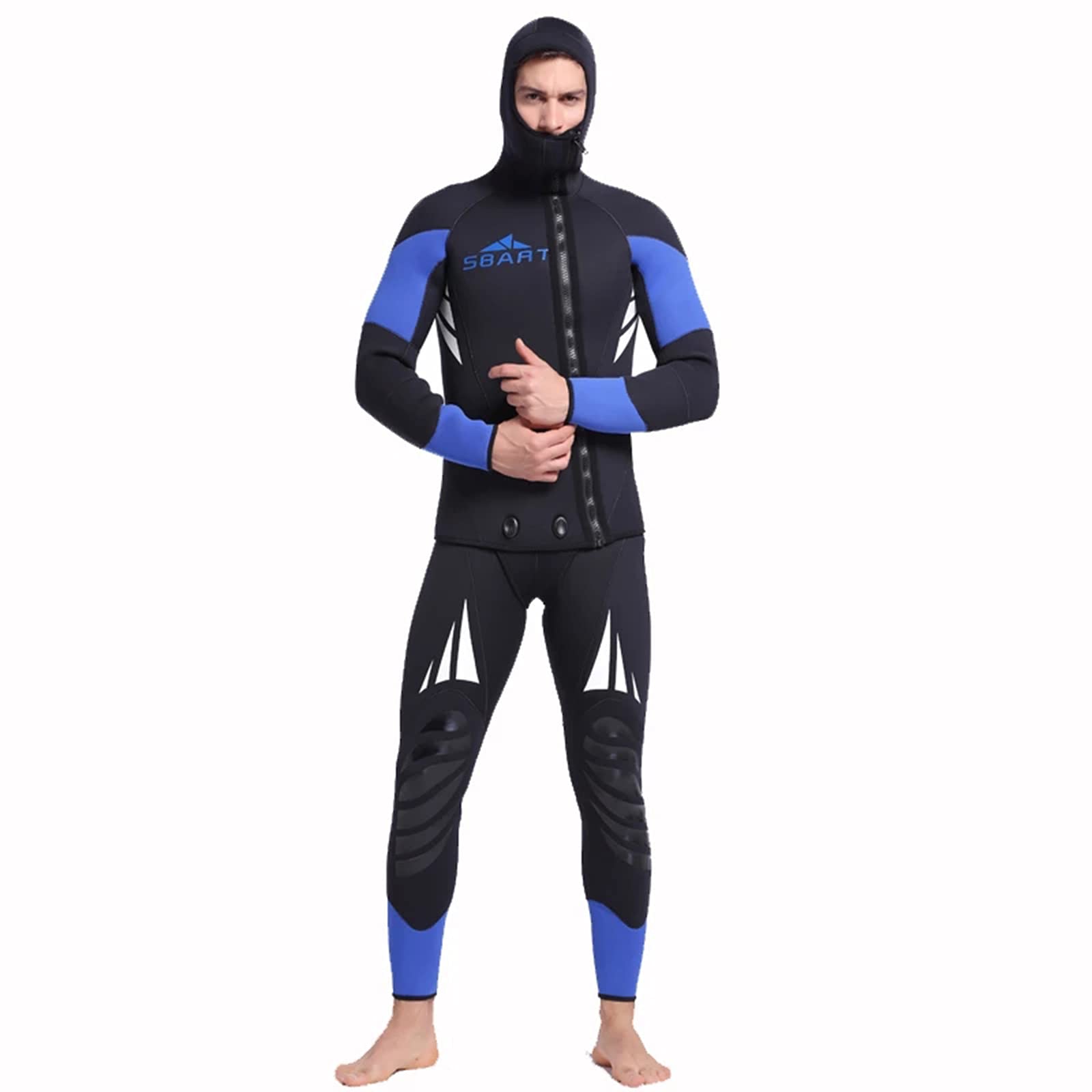 Traje de Neopreno de 5 mm para Pesca submarina, Equipo de Buceo Submarino, Conjunto de Traje para Hombres, Traje húmedo para esnórquel