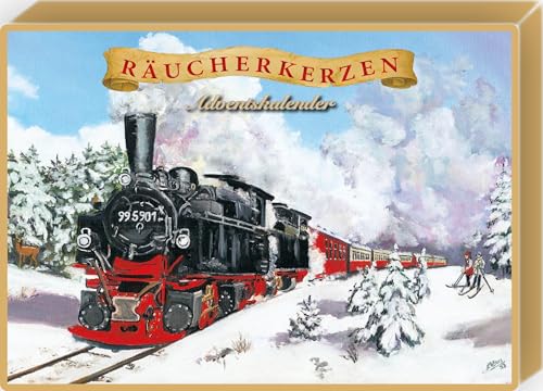 Räucherkerzen Adventskalender mit 24 Crottendorfer Räucherkerzen,...