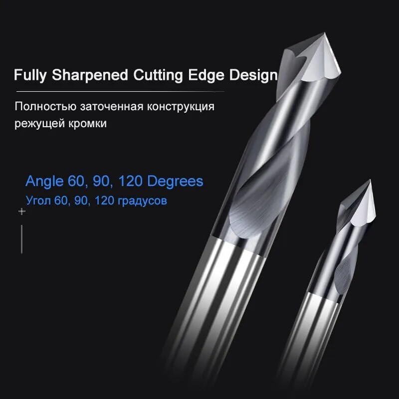 GatherTOOL 1PC Spot Drill 60/90 /120 Degrees 0.5-20mm Chamfer Mill Stub Start Location Center Bit CNC Router Bit Milling Cutter Carbide End Mill (Color : D3XR60X50L, Size : for Steel)