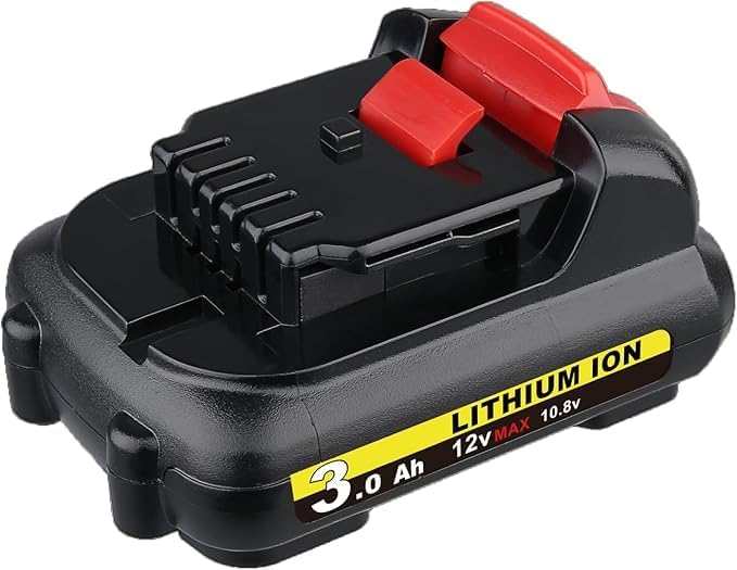 1Pack DCB120 Li-ion 3000mAh Battery Replacement for Dewalt 12V Max Battery DCB127 DCB120 DCB123 Compatible with Dewalt 12V Charger and Power Tool