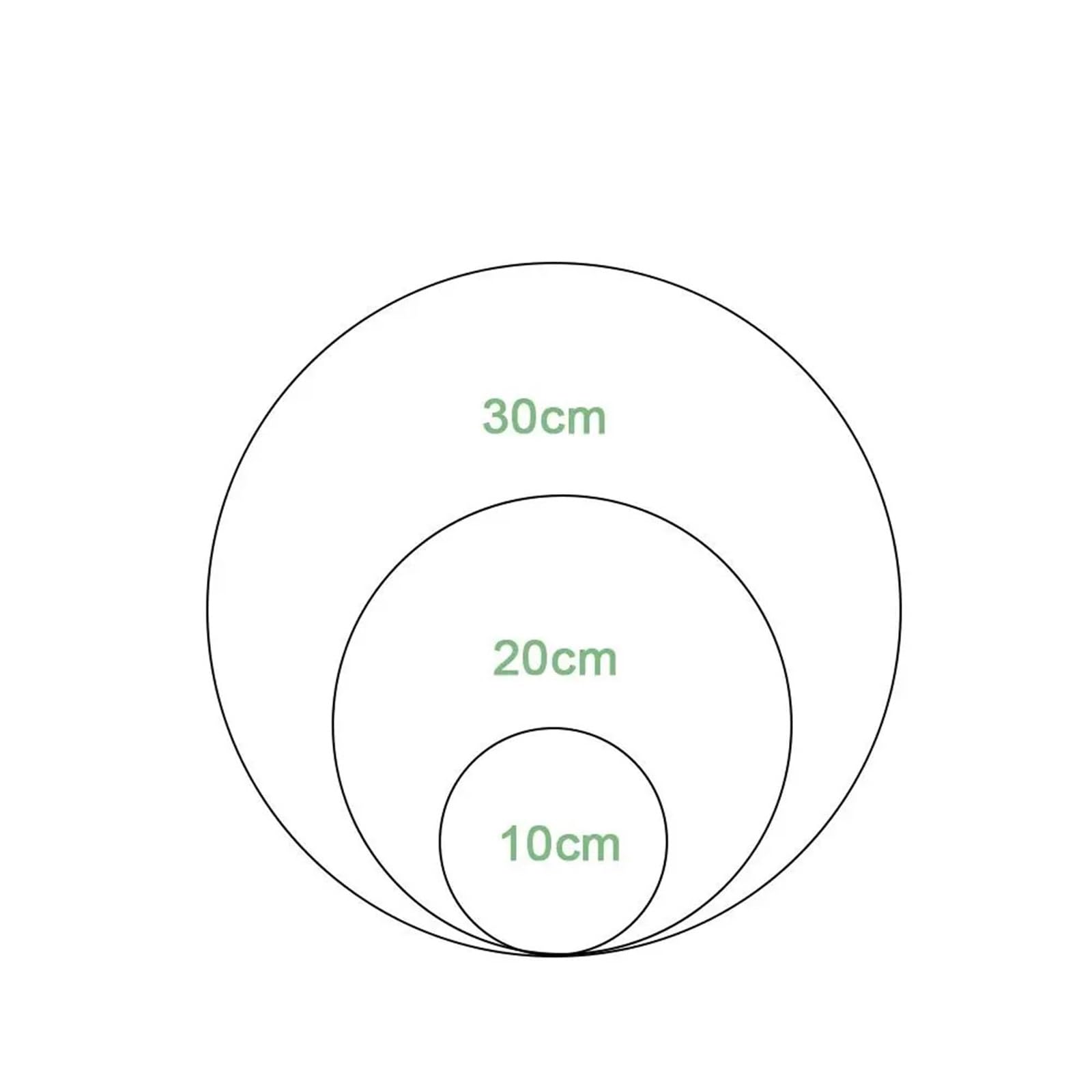Lienzo circular de tablero dibujo 6 piezas para Pintar al Óleo | Pintor de pintura al óleo grueso en blanco for marco de imagen de tablero de pintura de artista(30CM)