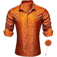 Breathable fabric: long-sleeved shirt for men, printed with patterns, is airy, cool and comfortable. It is designed for your summer day with energy and excitement Seasonal shirt: men's shirts with prints, loose fit, classic button-down closure and wi...
