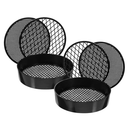 ADOCARN 2 Juegos De Laboratorio Salvadera Equipo Tapa Frío Cedazo Juguete De Prueba De Apertura Piscina Rompecabezas Playa Animales De Arena Jugar Black Abs