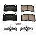 Power Stop Z23-1001 Front Z23 Evolution Sport Carbon Fiber Infused Ceramic Brake Pads with Hardware [Application Specific]