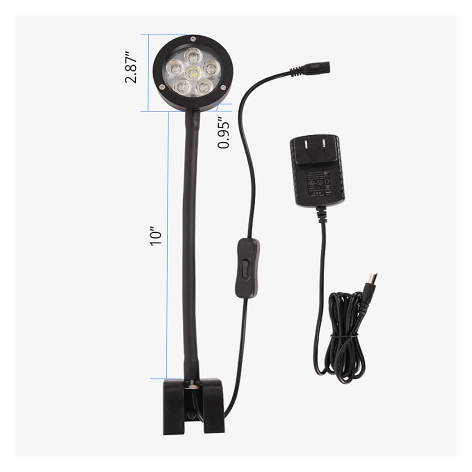Aquariumlicht, 18W Aquarium LED Licht Marine Korallen SPS LPS Aqua Meer Riff Tank Blau Weiß Anfänger for 30-50cm Kleine Meerwasser Tank(Q2-B timer)