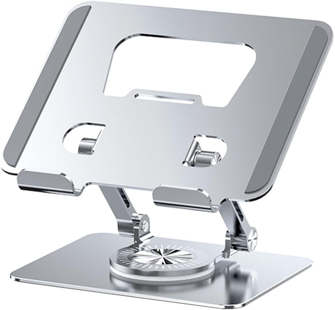 Adjustable Laptop Stand, Monitor Stand with 360 Degree Rotating Base, Ergonomic Laptop Base, Foldable Portable Laptop Stand Suitable for laptops/Tablets