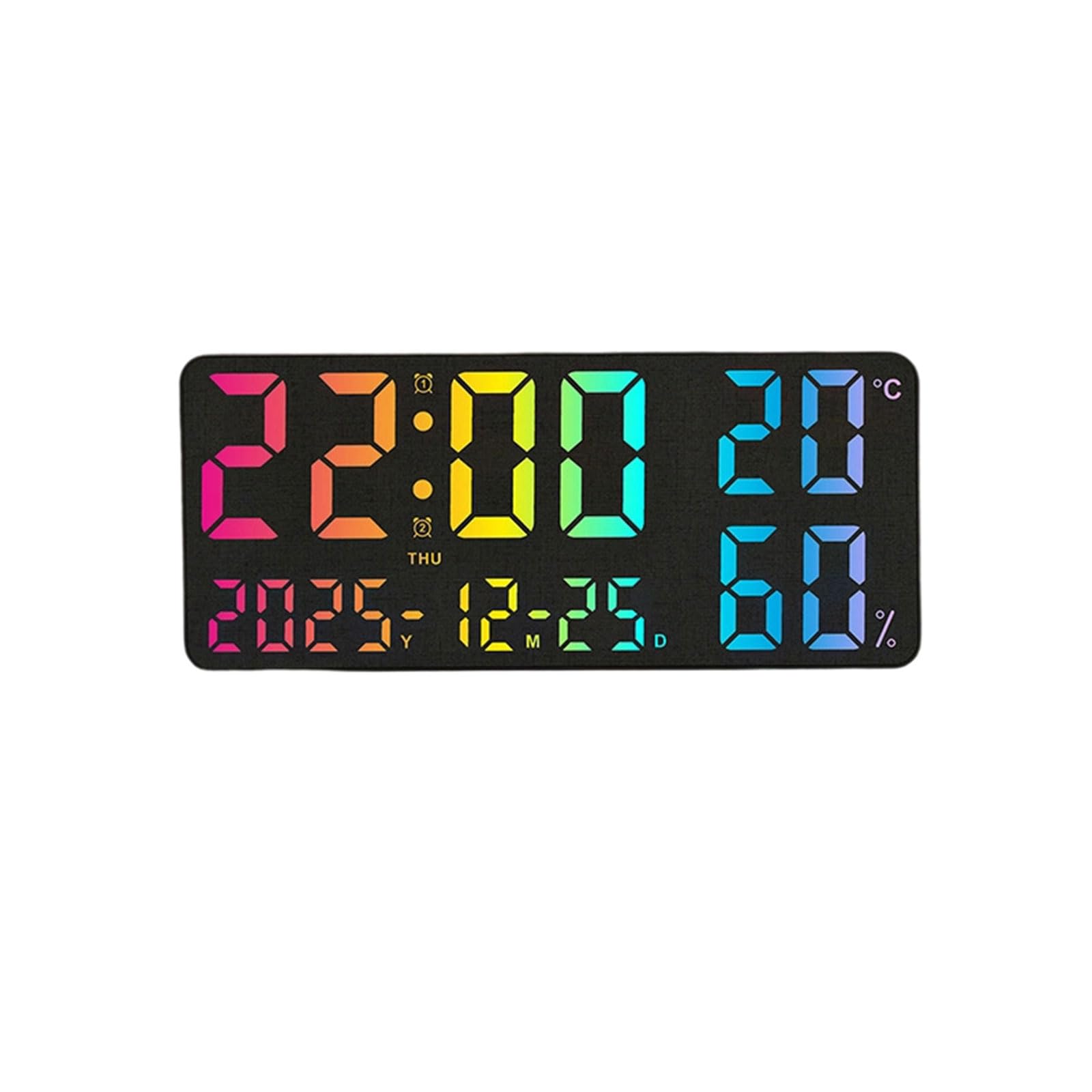 Horloge murale LED grand écran idéale pour la maison et le bureau