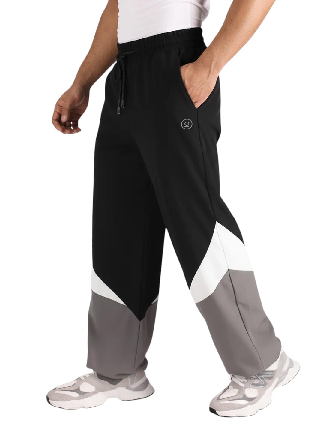 Men’s Nylon Track Pants with Colorblock Design | Lightweight Breathable Sports Pant | Relaxed Fit Activewear for Workout, Training & Everyday Comfort-image-26