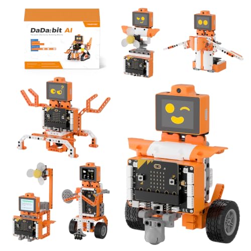 Image of Robot Building Kit STEM Education AI Vision Voice Control Graphical Coding