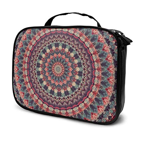 Preisvergleich Produktbild Kosmetiktasche Komplex und wunderschöne Mandala-Aufbewahrungstasche tragbar multifunktionale Tragetasche geeignet für Sport, Fitnessstudio, Yoga, Strand, Baden
