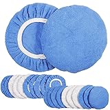 Auto Lackpflege Wachsen Polierhauben-20tlg Set Polierhaube Polierfell (5 bis 6 Zoll) Inklusive 10 Packungen Mikrofaser-Autopolierhaube und 10 Packungen Wachshaube für Autopoliermittel