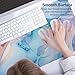 QIYI Large Mouse Pad, PU Leather Desk Mat for Desktop, Waterproof Gaming Desk Pad, Marble Painting Full Desk Accessories Keyboard Mousepad, Home & Office Décor 31.5