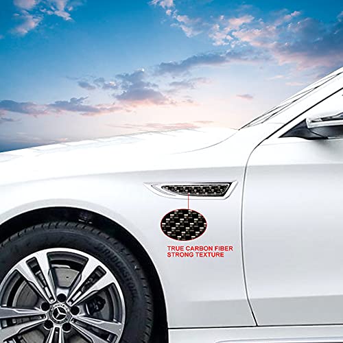 Image of Carbon Fiber Zinc Alloy Base Blade Side Mark Emblem Stickers Decals Badge Labeling Sports Decoration Accessory 2 Pack