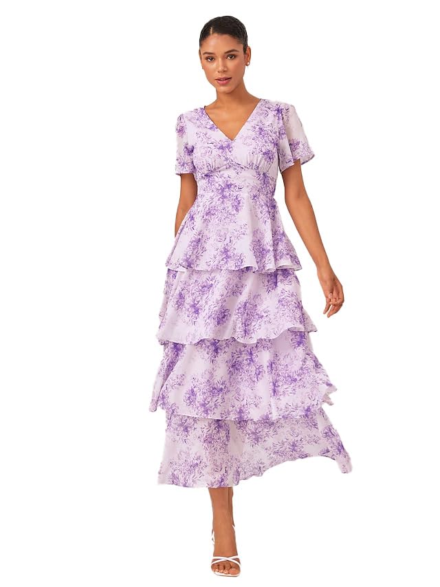 ADOR Women's Floral Summer V Neck Casual Empire Waist...