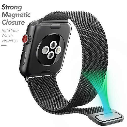 Pulseira Milanese Space Gray Para Apple Watch 38mm Aço Inox