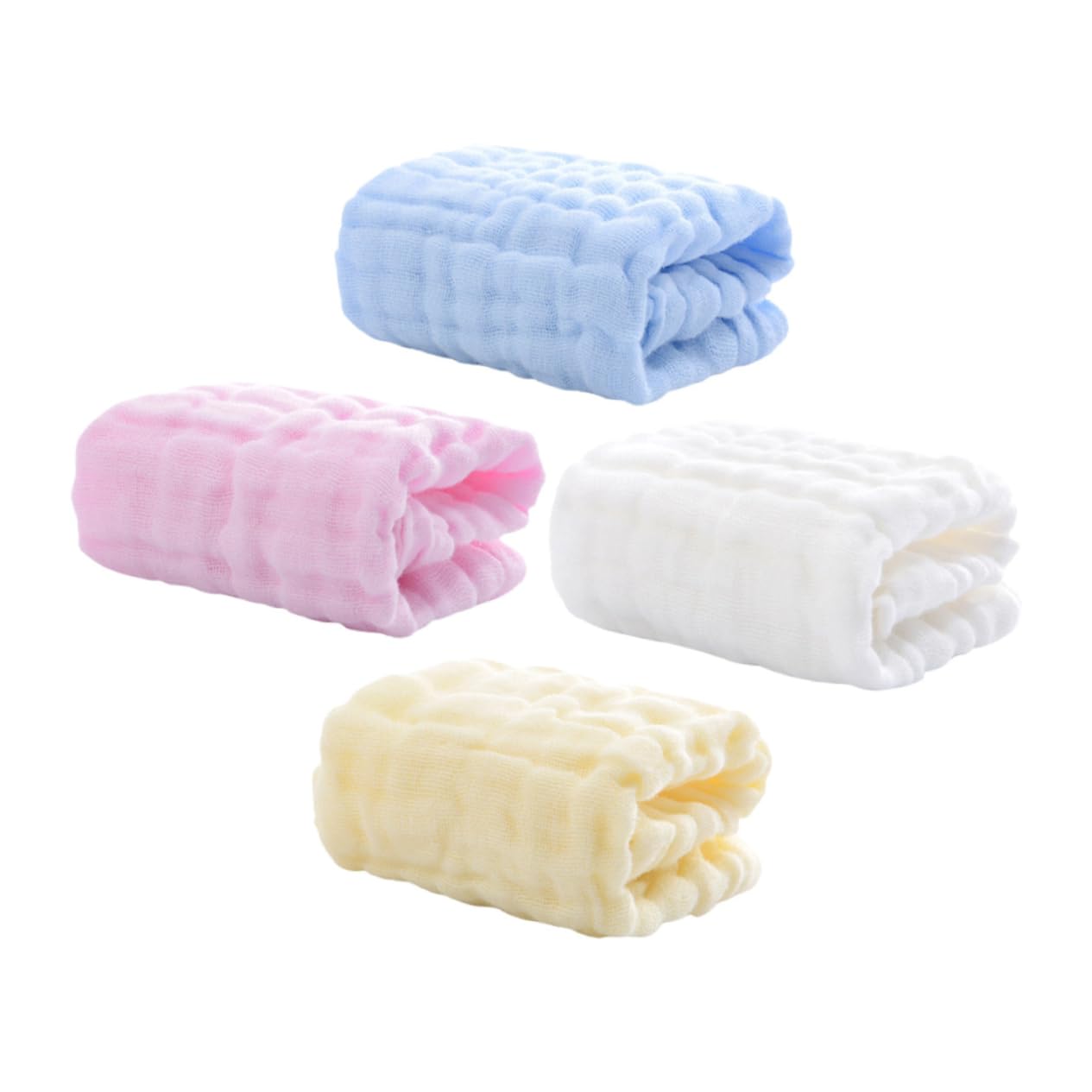 TOYANDONA 20 Stk Quadratisches Handtuch Aus Reiner Baumwolle Geschmeidige Speicheltücher Beruhigendes Handtuch Spucktücher Für Babys -badetücher Neugeborenes Gesichtstuch Spucktuch