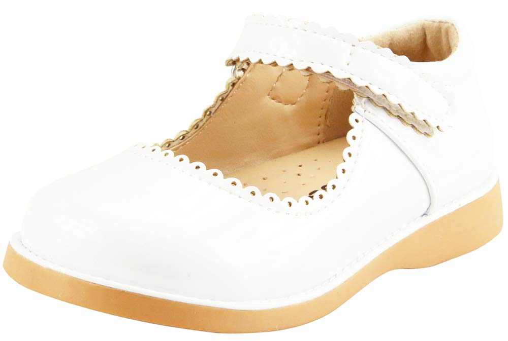 The Doll Maker Girl's Mary Jane Flat for Toddler/Little Kid School Dress  Shoes
