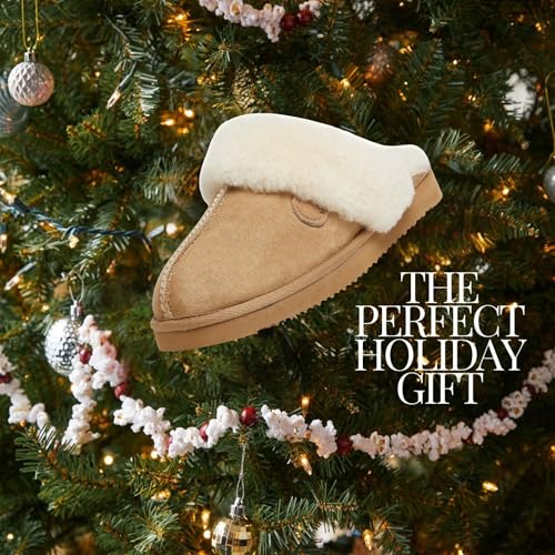 Image of Fireside by Dearfoams womens Sydney Genuine Shearling Scuff