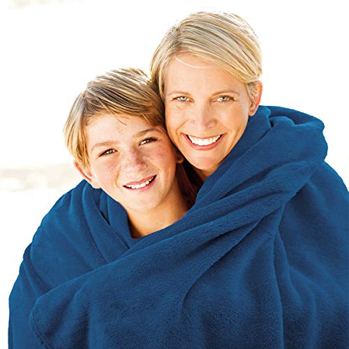 Gözze - Wohn- und Kuscheldecke, Memphis, Hohes Stoffgewicht 300 g/m², 150 x 200 cm - Silber